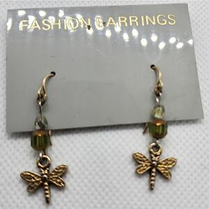 NWT Fashion Earrings Dangling Dragonfly Earrings